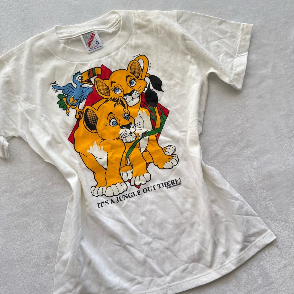 Vintage 1994 Disney The Lion King Movie Promo T-Shirt It’s a Jungle Out There